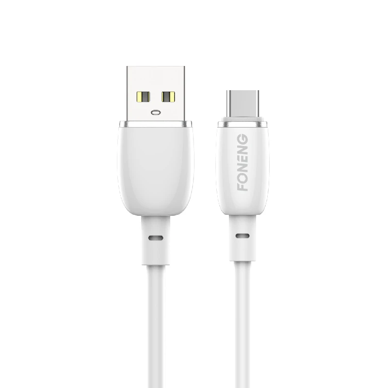 FONENG X39 Strong Durable 2.4A Fastest 1M Data Charger USB Cable For Iphone Charging Date USB Wire Cord Silicone Cables
