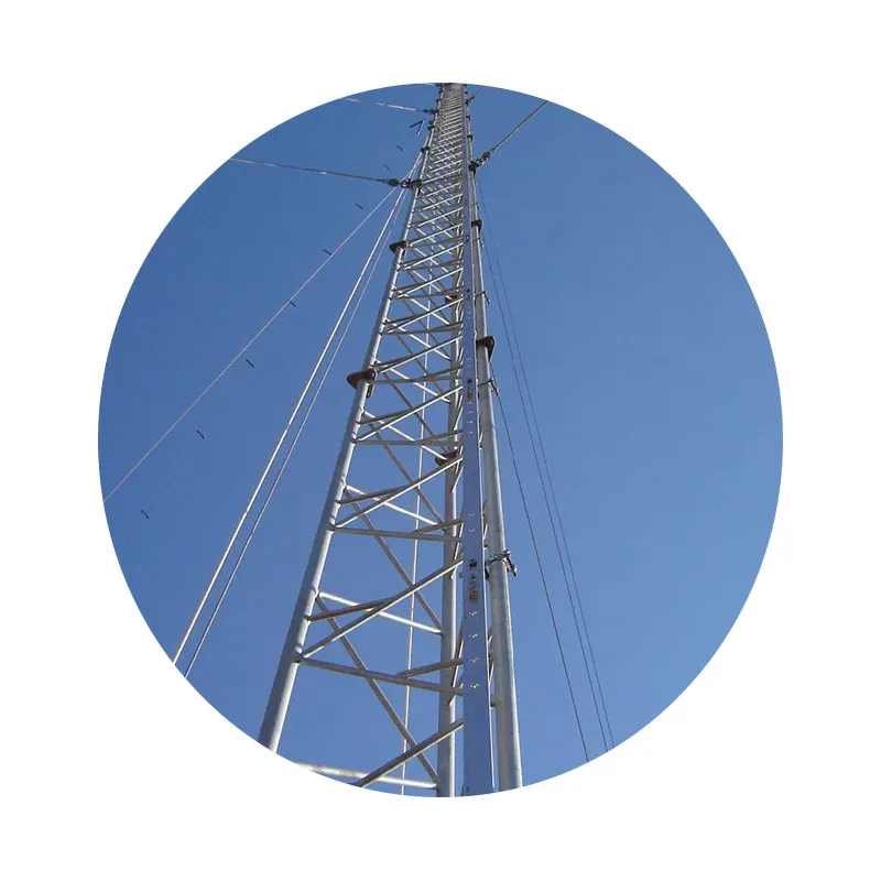 Оцинкованная стальная решетка для дальнего действия 15-20 км Wi-Fi диапазон gsm антенна высокой мачты телекоммуникационная связь 3 ножки трубчатая башня