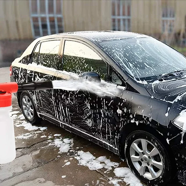 Adjustable Water Pressure & Soap Ratio Dial Car hose end Wash Foam Gun Sprayer bottle