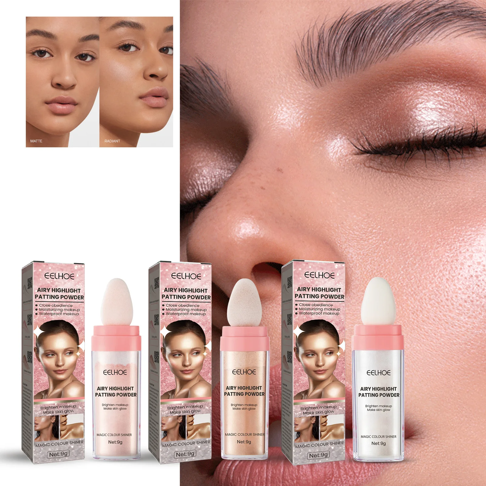 Body Brightening Highlighter Liquid Lotion Beach Sexy Body Highlighter Face Pearlescent Liquid Blush