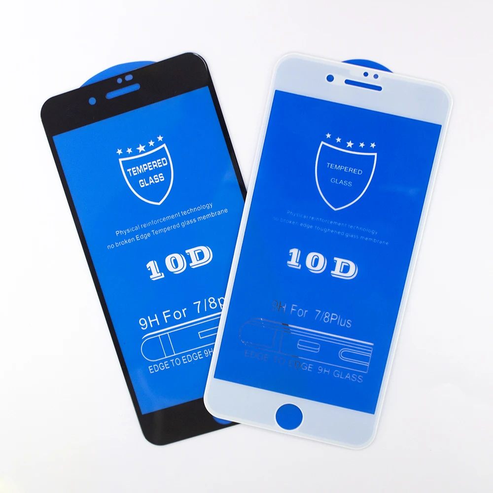 10D полное покрытие с клеем от края до защита экрана телефона стекло для iPhone XS