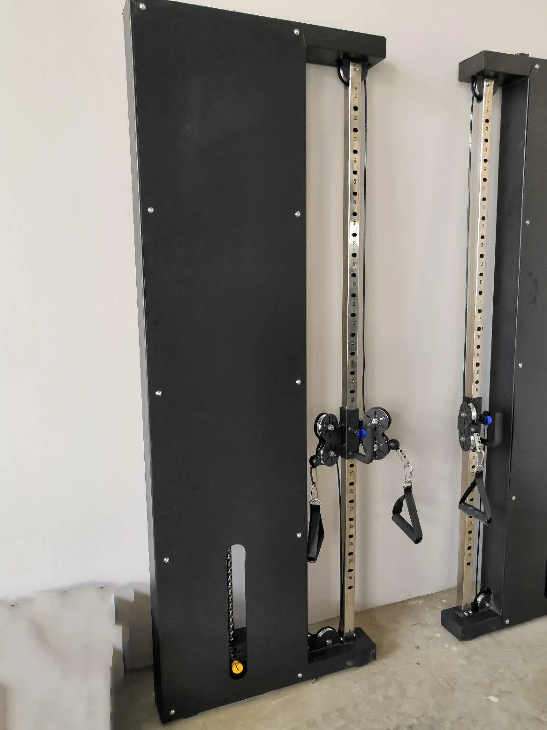 Dinuo Custom OEM/ODM Gym Equipment Double Wall Mounted Cable Crossover Trainer Machine with  Cast Iron Panel