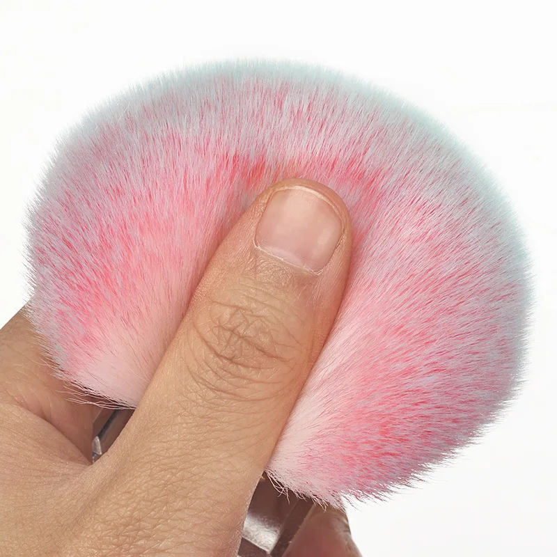 Destly Crytral Nail dust brush luxury powder Nail brush Face Eye Diamond Rhinestone Makeup Brush Rose Head