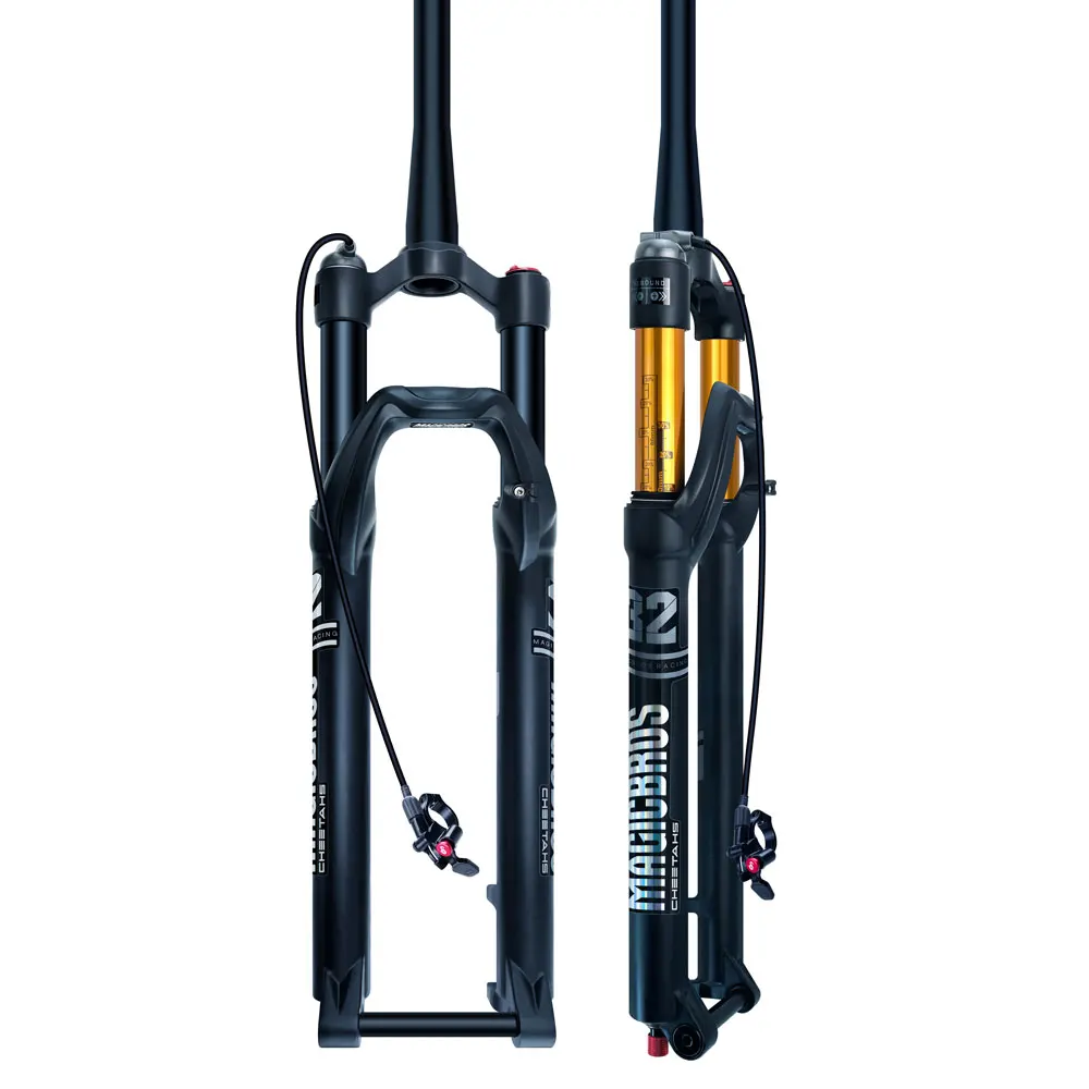 Magnesium Alloy MTB Bicycle Fork Air Shocks Suspension 26 27.5 29 inch Mountain Bike Bicycle Front Fork with Thru-axle Skewer