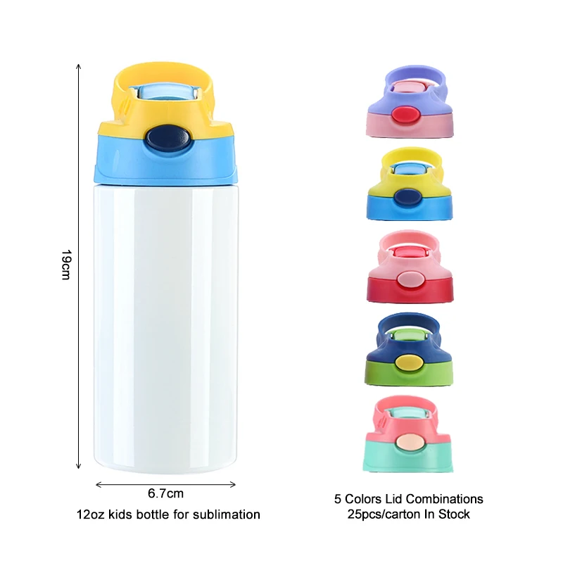 US warehouse Kid Cups 12Oz 350ml Stainless Steel Double Wall Insulation Straight Water Sippy Cups Blank Sublimation Kids Tumbler