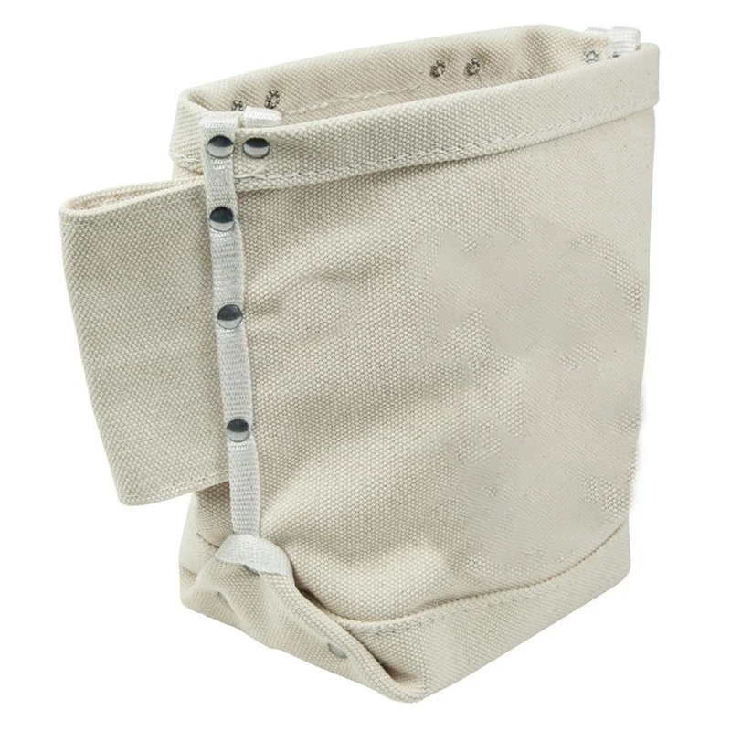 Factory OEM 38OZ Waxed Canvas Bolt Bag Heavy Duty Tool Bag for Bolt Storage with Bull Pin Loops and Belt Strap Connect waist bag