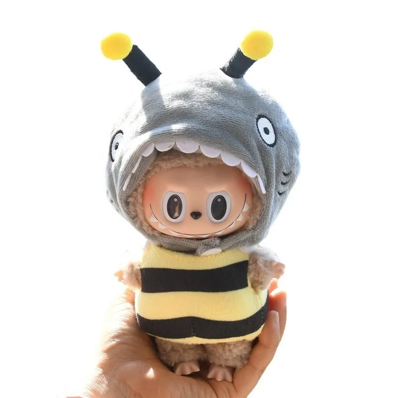 Bubble Matt LaBuBu Pendant blind box Labubuva clothing key chain Labubu doll onesie cute decoration Toy Figure clothing