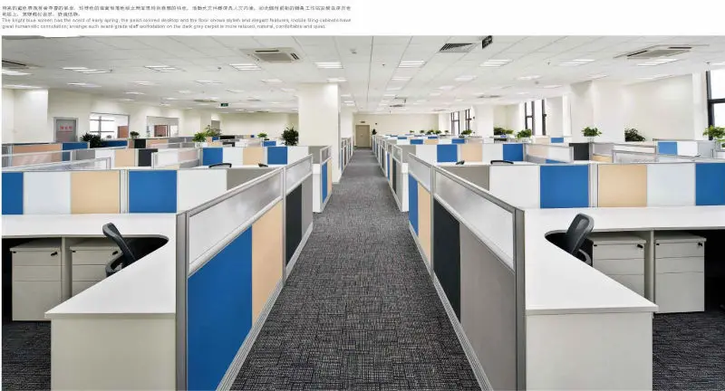 2024 new design Office Workstation Sectional panel Partition Custom glass or panel divider staff workstation desk