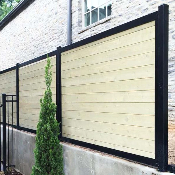 Normal Dimension Quick Delivery Pvc Garden Fence Fencing Material Outdoor Aluminum Rail And Post