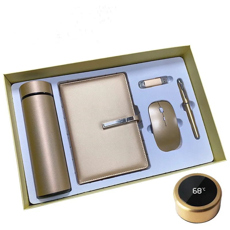 2021 New Arrival High Quality Gift Set  Pen USB Mouse and Notebook Business Gift set