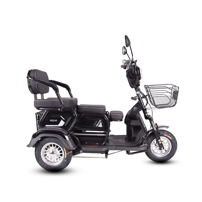 Hot Selling 350W 49cc 80c Gas cargo foldable passenger small 3 wheel adult electric tricycle