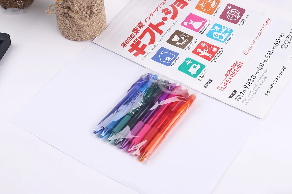 Manufacturer Price Custom heat erasable pen Design 0.5mm colorful ink gel ink pen