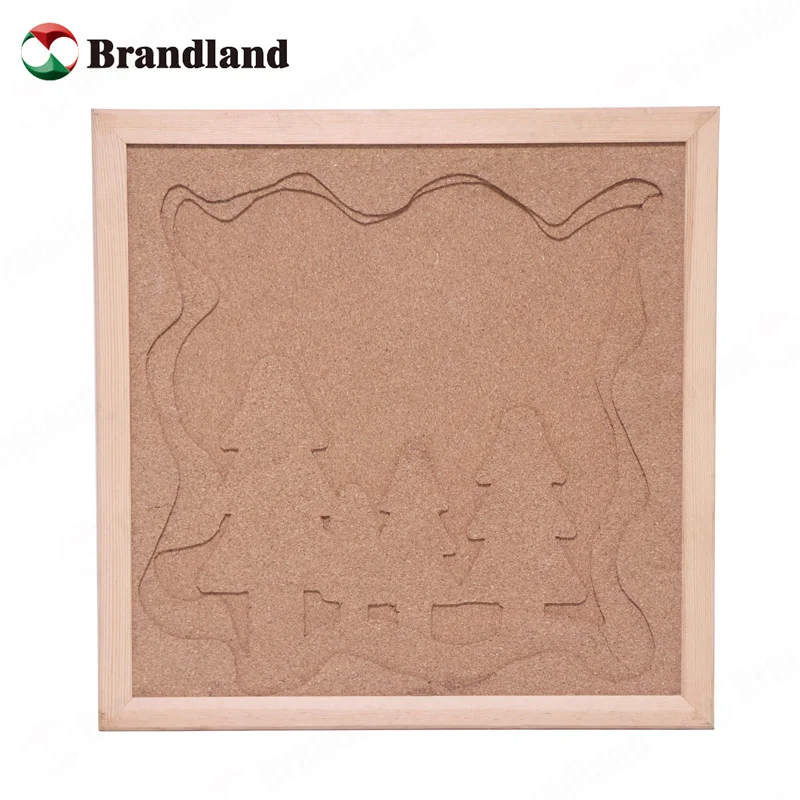 Home Decoration Embossed Cork Board Notice Memorandum Notice