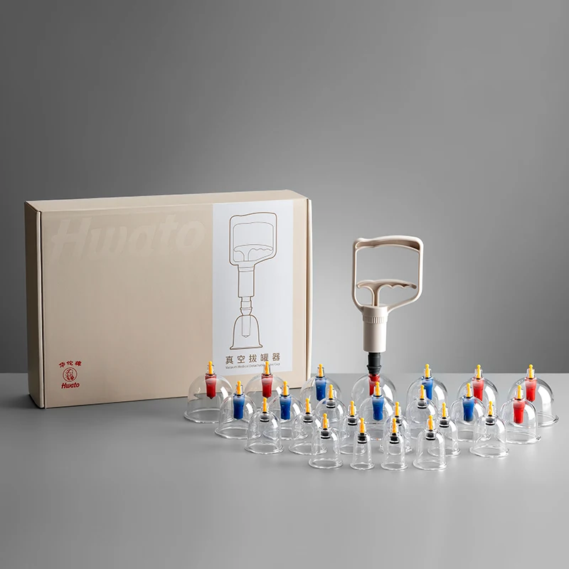 Massage Household  vacuum cupping hijama 24 cups  cupping therapy set in box massage