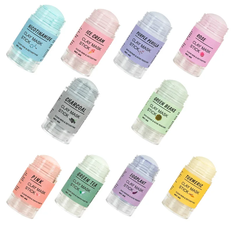 ECO vegan beauty deep cleaning face turmeric face mask stick clay stick face mask