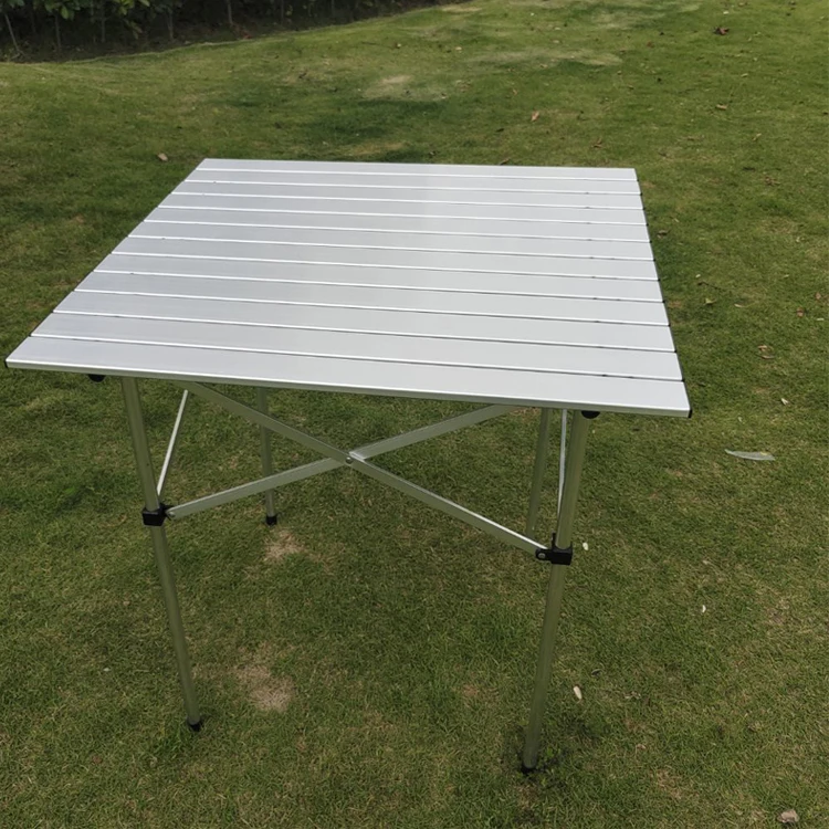 High quality outdoor white adjustable portable picnic camping folding aluminum table
