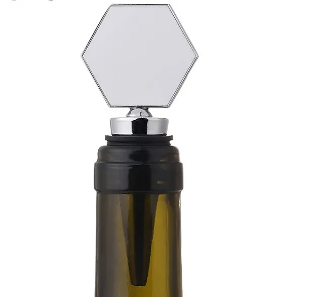 Lancoda Souvenirs Guests Photo Gifts 5 Types Zinc alloy Sublimation Wine Bottle Stopper