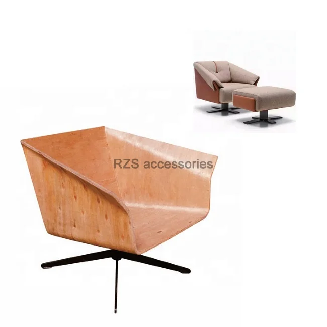 Foshan Factory RZS   modern  Chair wood frame Molded Plywood for living room single sofa parts