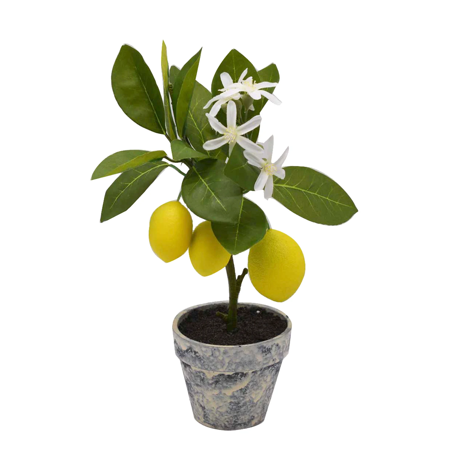 Hot selling artificial plant lemon tree indoor and office green plant decoration