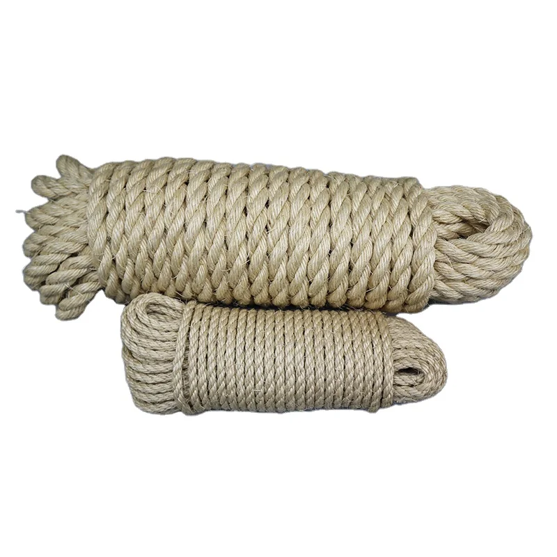 Real Manila Rope Abaca Packing Strands of High Breaking Force 3/4' 1/2'