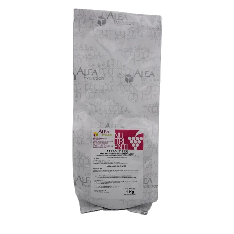 ALEAVIT ERG High Quality Made in Italy Fermentation Starter Yeast Alcoholic Fermentation Wine Yeast 1 kg and 10 kg Bag