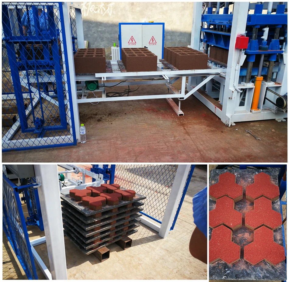 small egg laying hydraulic auto color paven paver interlocking hollow concrete cement brick block making machine