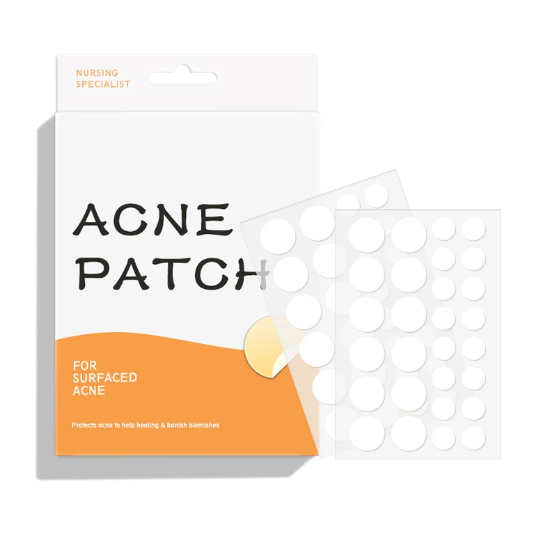 Vegan Transparent Medical Grade Acne Patch Whitehead Dots Acne Absorbing Cover Hydrocolloid Pimple Acne Patch for Face