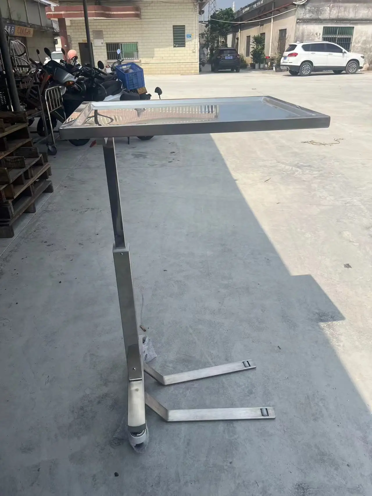 MT MEDICAL B49  304 Stainless Steel Instrument Trolley Stable 2 Layers Medicine 304 SS Trolley Cart