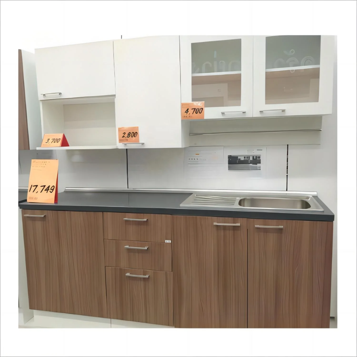 modern hpl kitchen cabinet kitchen cabinets with island set external storage cupboard made of thai pvc leather