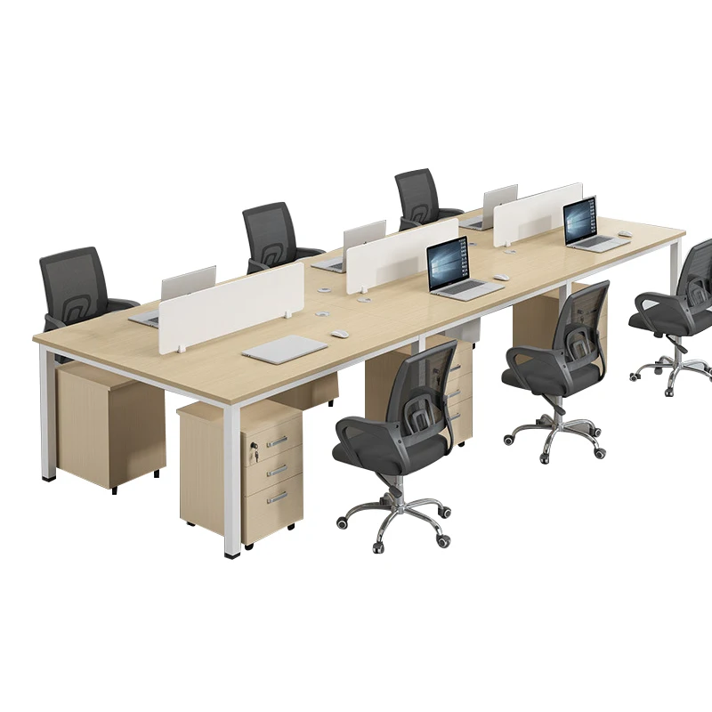 Factory OEM Modular Gadgets 6 Seater Exceutive Double Fold Office Desk