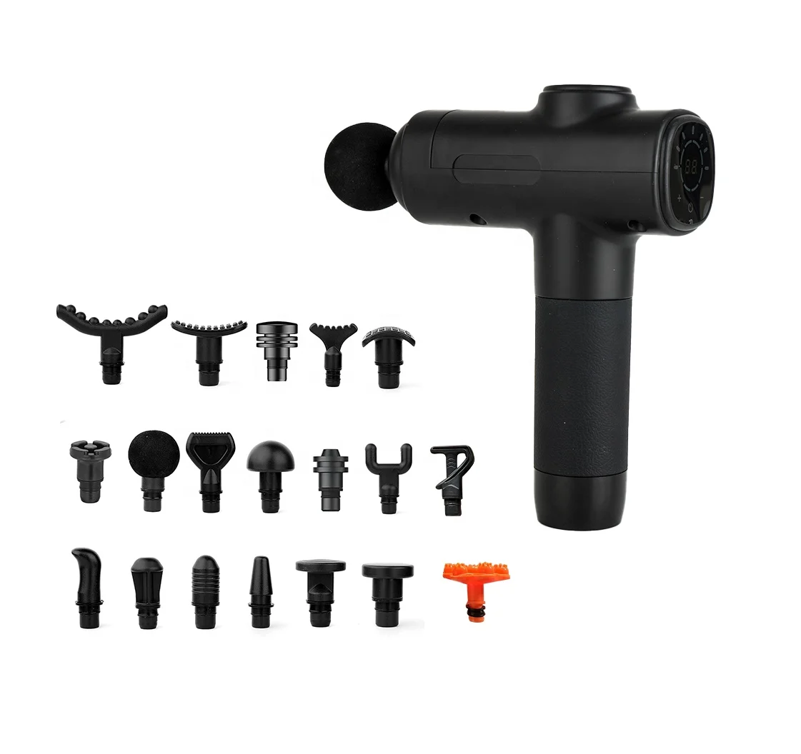 Cordless Handheld Vibration Massager Gun Professional Massager Device Deep Tissue Sports Body Muscle Massage Gun