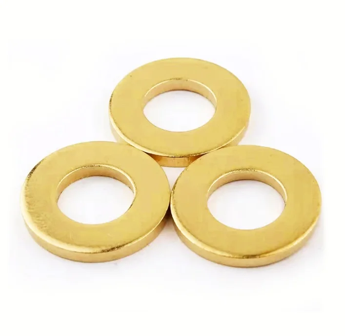 Factory Direct Sales H59H62 Brass Washer Flange Pad Laser Cutting U-shaped Packing 0.1-15mm Thick Ultra-thin