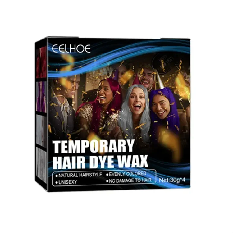 Private label Hair Paint Wax Color Clay Organic Temporary Washable Hair Color Dye Wax kit