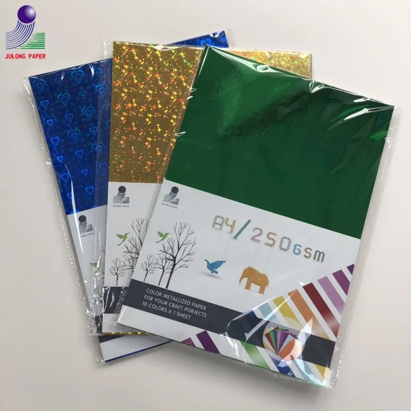 
250gsm Colour Metallized Paper Film Foil Paper for printing 