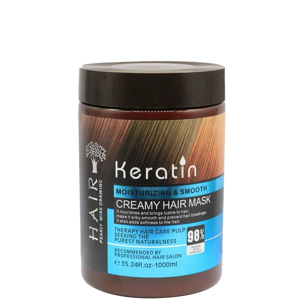 500ml/1000ml collagen hair mask professional damage silk protein brazilian spa treatment private label keratin hair mask