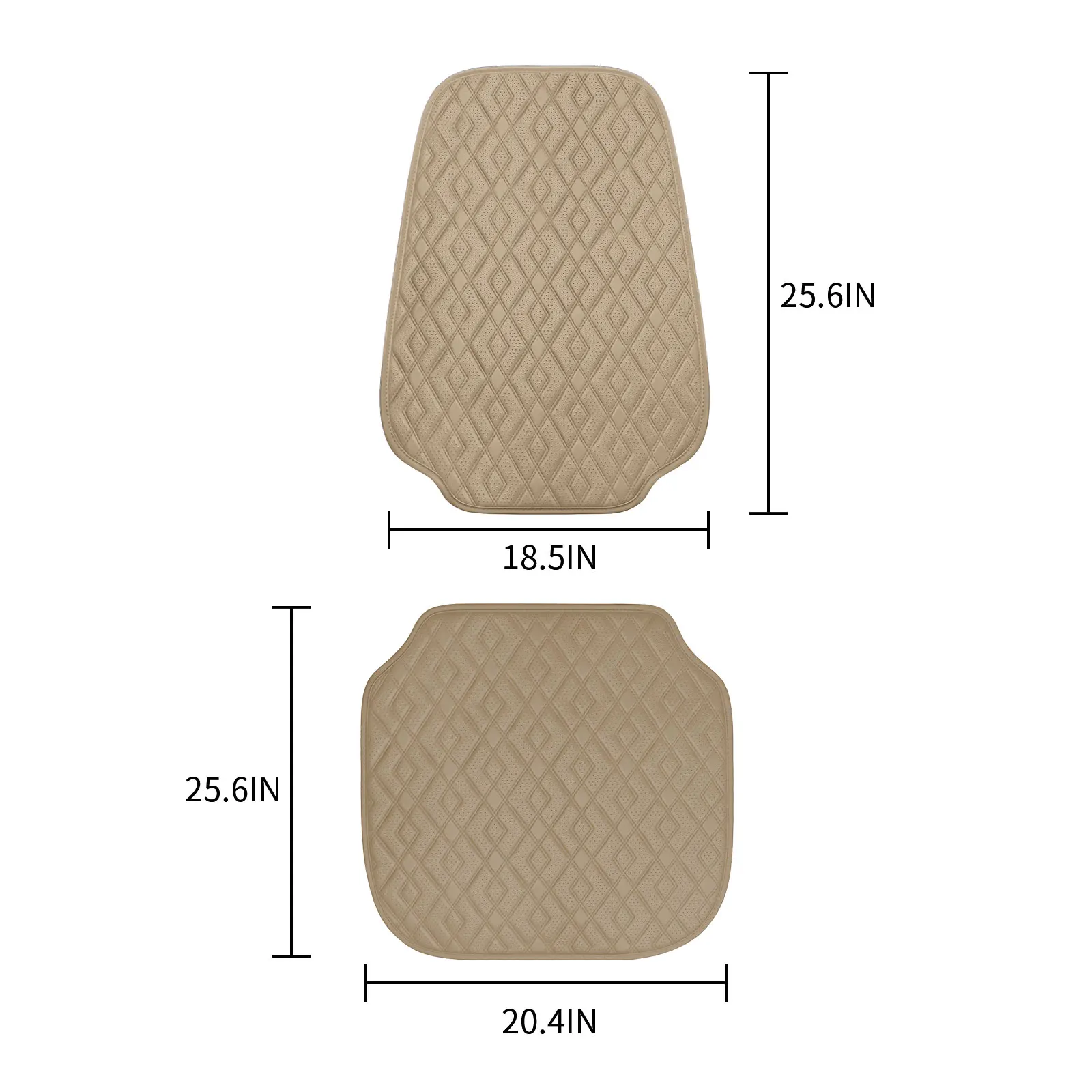 RTS 1 Pair Car Seat Covers Universal Anti-Slip Driver Seat Cover with Backrest