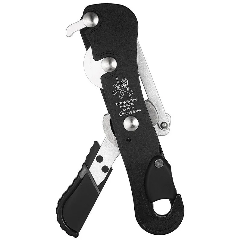 ANT5PPE Rappelling Belaying Rescue Equipment Emergency Descent Downhill Device Stop Descender for Climbing