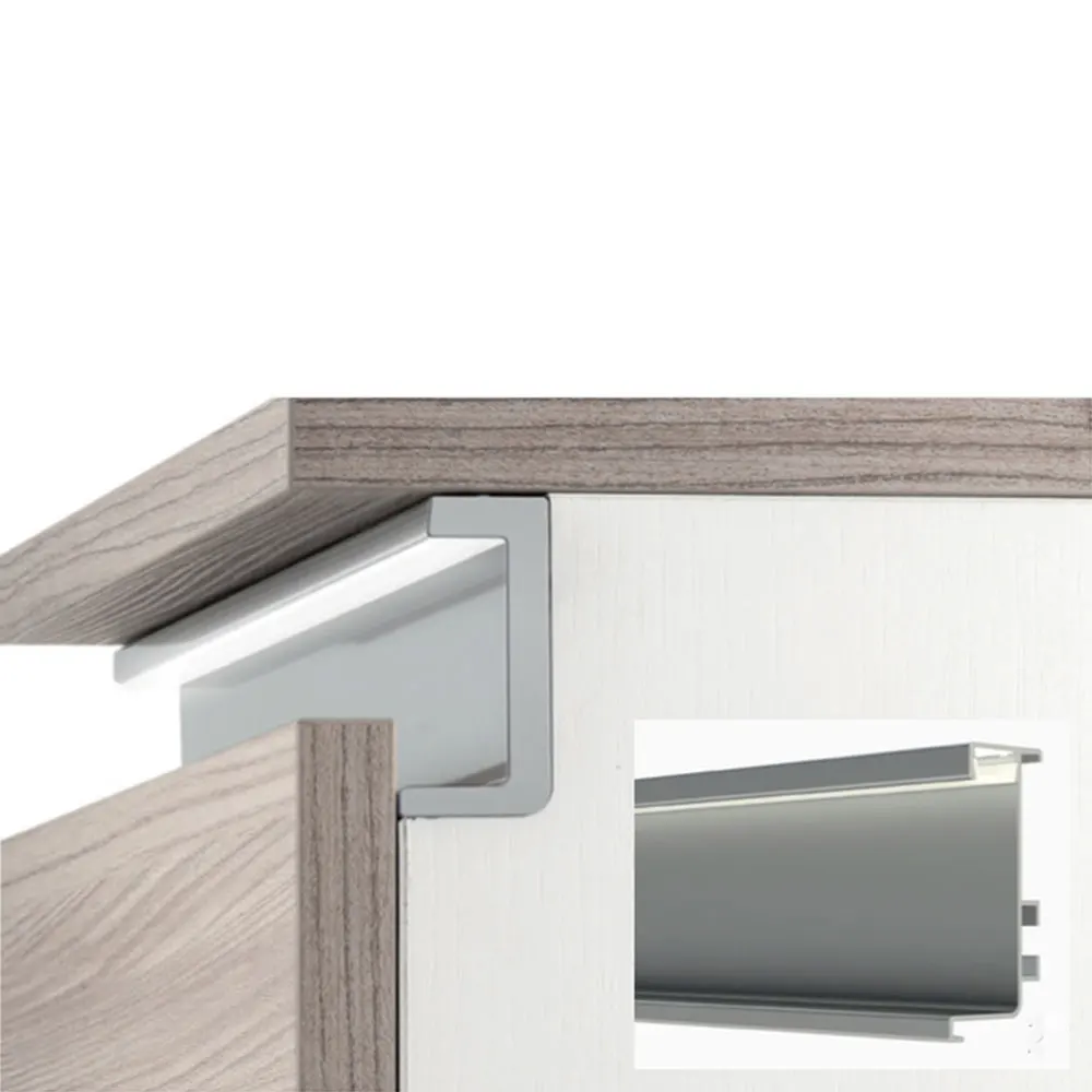 Morden Kitchen Led Alu Aluminium Gold Profile Handle Kitchen J Aluminium Gola Profile J Profile Handle