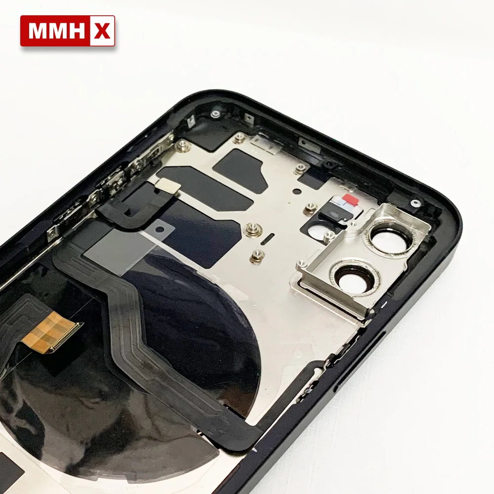 Высокое качество для iphone 12 задняя средняя рамка Шасси Полный Корпус в сборе Крышка батарейного отсека с гибким кабелем и