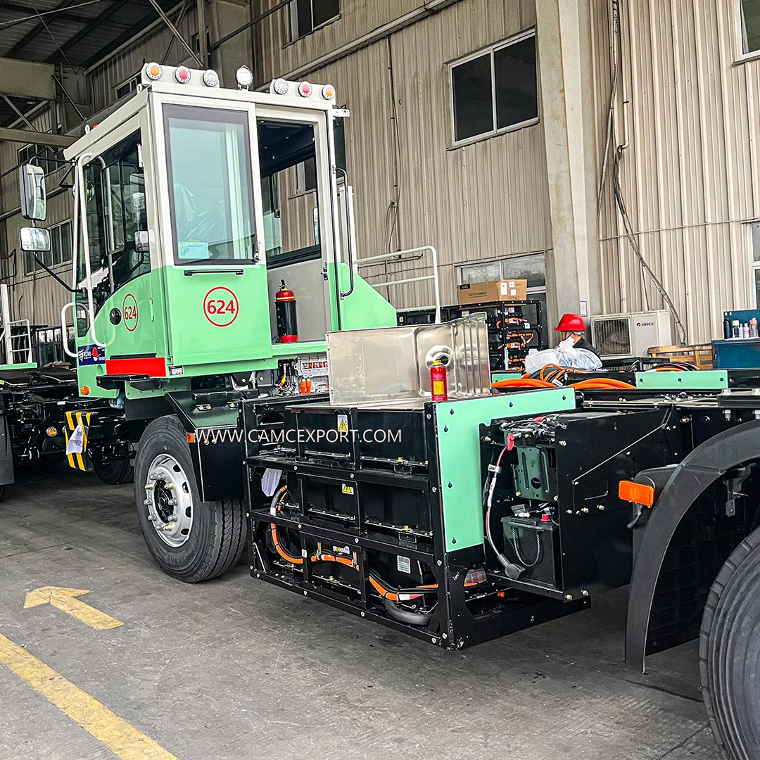 Chinese producter Specialised trucks for short-dock transport ev 4x2 dock truck tractor head truck