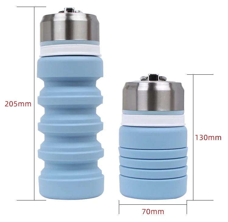 2023 New High Quality Large Capacity Folding Water Cup Portable Silicone Folding Unbreakable Water Cup