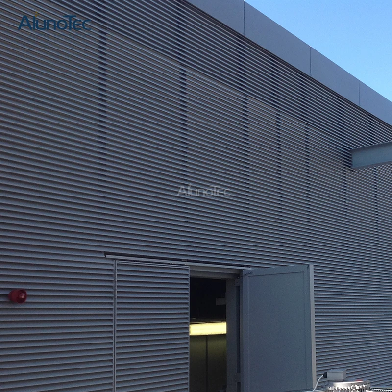 External Wall Aluminum Shutter Automatic Louver Fins for Sunshade