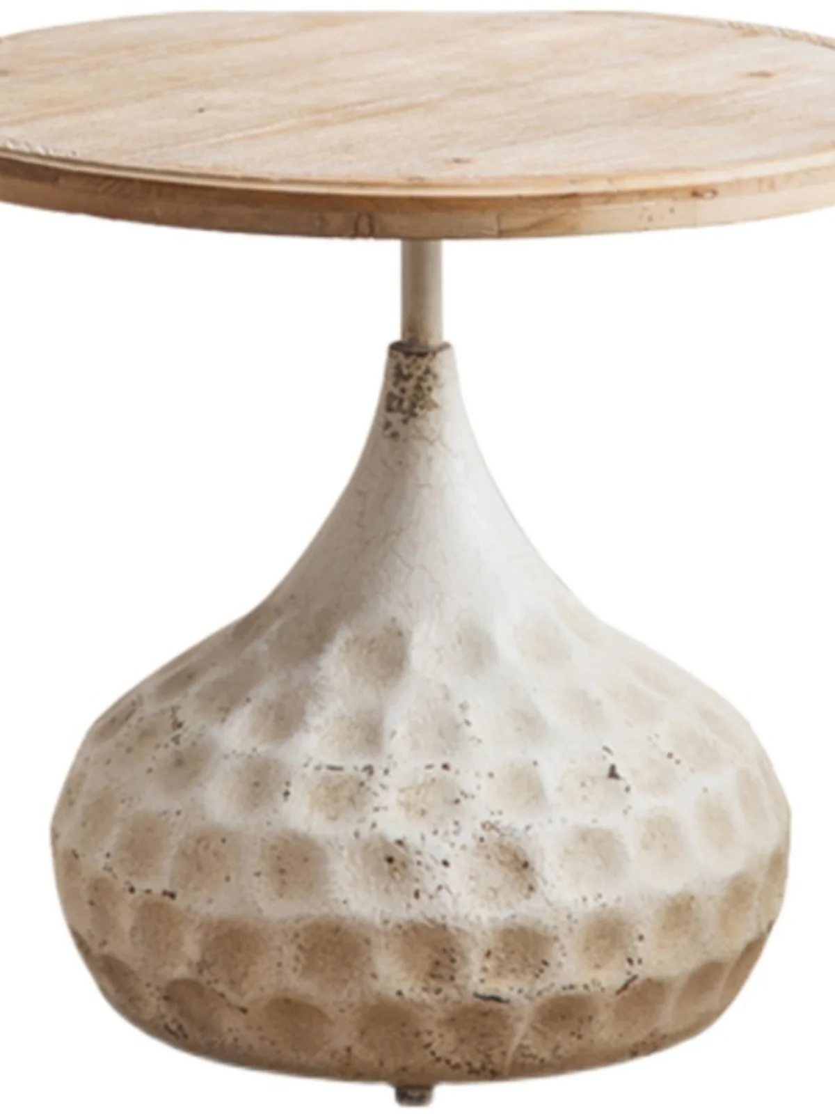 American style retro hollow small round table, homestay, coffee shop decoration, side table, living room, storage table