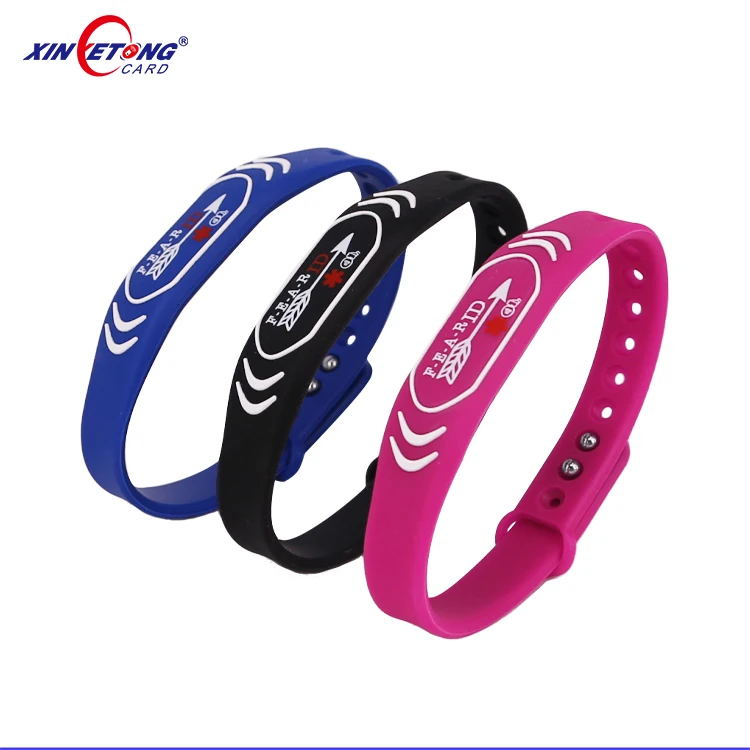 Personalized Silicone Wristband Nfc/rfid Bracelet For Access Control