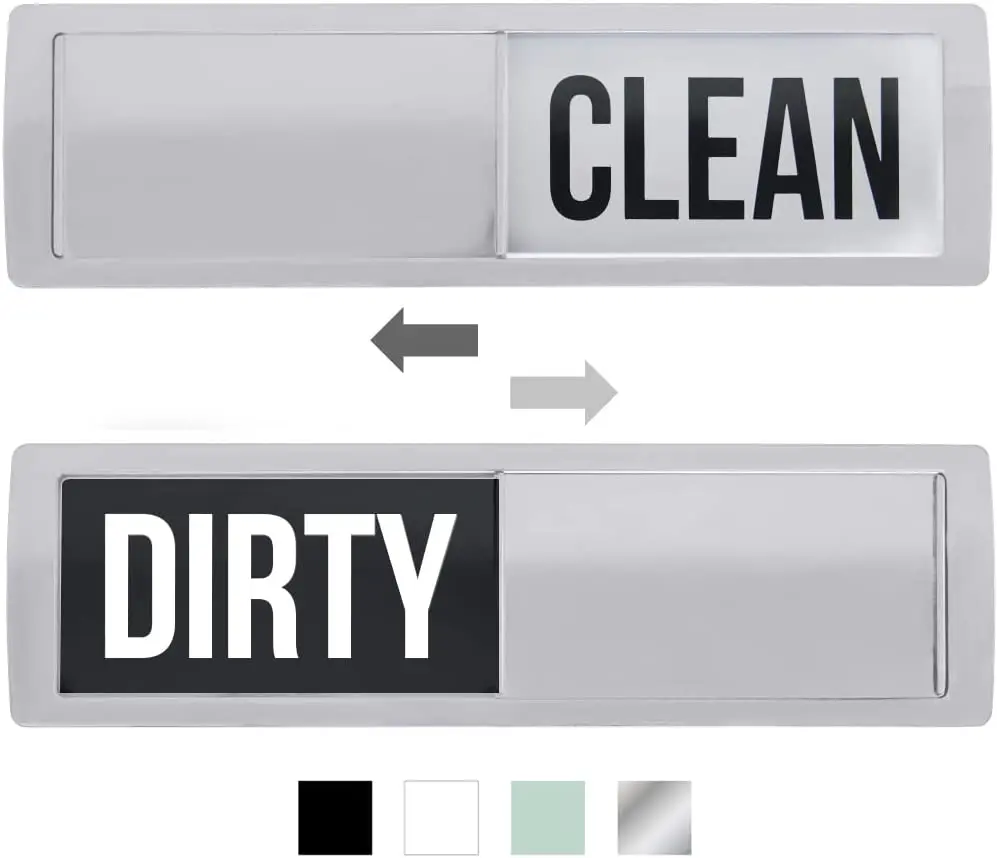 High Quality Acrylic Heavy Duty Shutter Slide Magnets Dishwasher Clean and Dirty Magnet Sign
