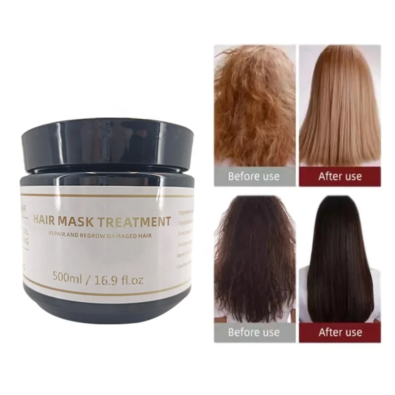 Hair Care Treatment Oem Deep Repairing Coconut Tea Tree Oil Organic Moisturizing Afro Hair Growth Hair Mask Coconut