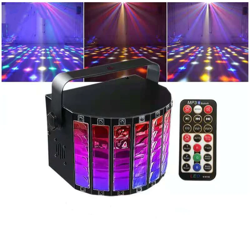 
Remote Laser Butterfly Light upgraded LED Bar Light Stage Lighting Rotating Colorful Nightclub Room Show Wedding KTV 