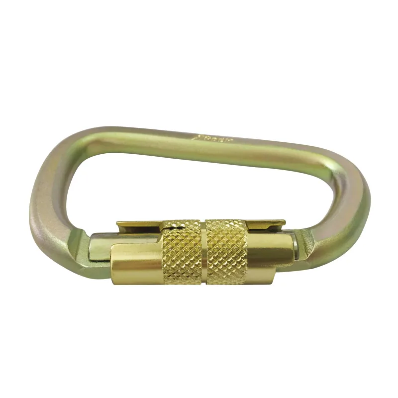 D shape Steel Carabiner,Safety climbing hook