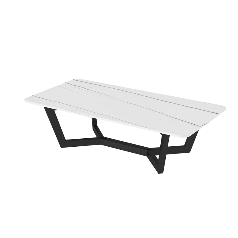 
The Nordic Style Geometric Coffee Table Marble Table Wrought Iron Has A Sense Of Design 