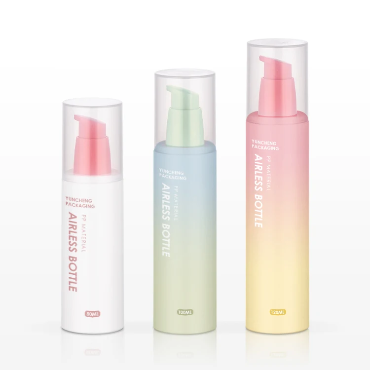 Empty Cosmetic PCR PP Plastic Airless Bottles Refillable Face Lotion Vacuum Containers 80ml 100ml 120ml Airless Pump Bottle
